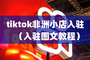 tiktok非洲小店入驻（入驻图文教程）