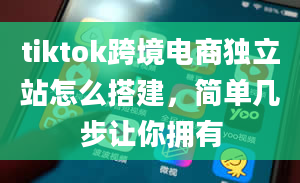 tiktok跨境电商独立站怎么搭建，简单几步让你拥有