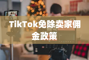 TikTok免除卖家佣金政策