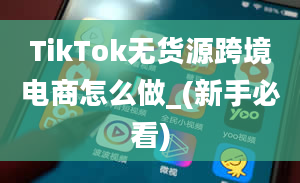 TikTok无货源跨境电商怎么做_(新手必看)