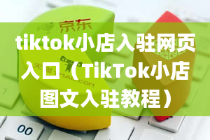 tiktok小店入驻网页入口（TikTok小店图文入驻教程）