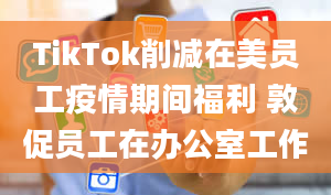 TikTok削减在美员工疫情期间福利 敦促员工在办公室工作