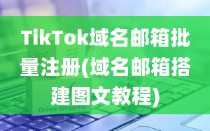 TikTok域名邮箱批量注册(域名邮箱搭建图文教程)