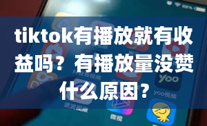 tiktok有播放就有收益吗？有播放量没赞什么原因？