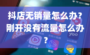 抖店无销量怎么办？刚开没有流量怎么办？