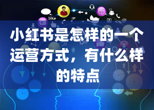 小红书是怎样的一个运营方式，有什么样的特点