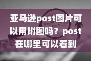 亚马逊post图片可以用附图吗？post在哪里可以看到