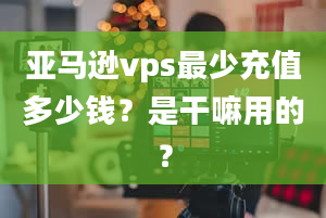 亚马逊vps最少充值多少钱？是干嘛用的？