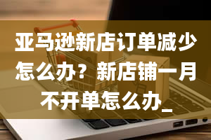 亚马逊新店订单减少怎么办？新店铺一月不开单怎么办_