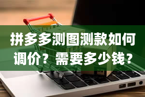 拼多多测图测款如何调价？需要多少钱？