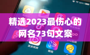 精选2023最伤心的网名73句文案