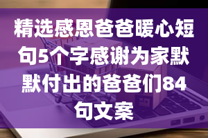 精选感恩爸爸暖心短句5个字感谢为家默默付出的爸爸们84句文案