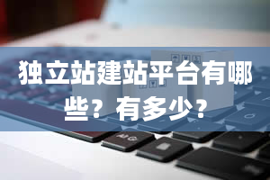 独立站建站平台有哪些？有多少？