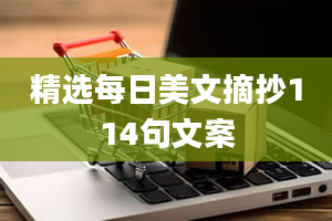 精选每日美文摘抄114句文案