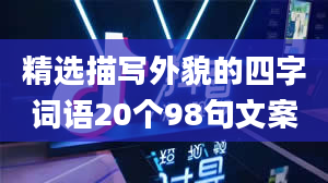 精选描写外貌的四字词语20个98句文案