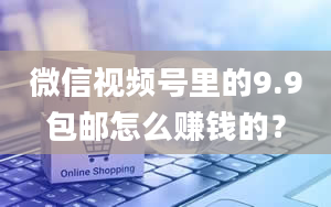 微信视频号里的9.9包邮怎么赚钱的？