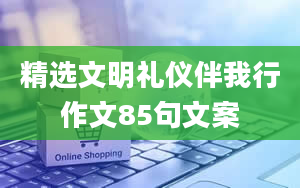 精选文明礼仪伴我行作文85句文案