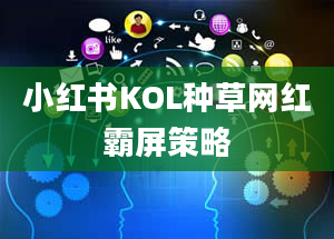 小红书KOL种草网红霸屏策略