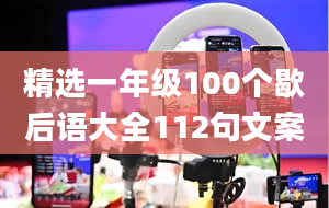 精选一年级100个歇后语大全112句文案