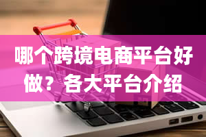 哪个跨境电商平台好做？各大平台介绍