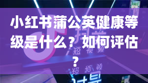 小红书蒲公英健康等级是什么？如何评估？