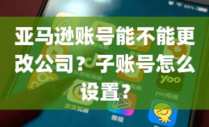 亚马逊账号能不能更改公司？子账号怎么设置？