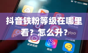 抖音铁粉等级在哪里看？怎么升？