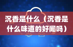 沉香是什么（沉香是什么味道的好闻吗）