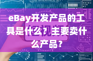 eBay开发产品的工具是什么？主要卖什么产品？