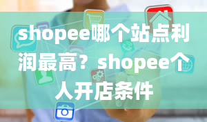 shopee哪个站点利润最高？shopee个人开店条件