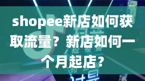 shopee新店如何获取流量？新店如何一个月起店？