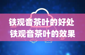 铁观音茶叶的好处 铁观音茶叶的效果