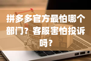 拼多多官方最怕哪个部门？客服害怕投诉吗？