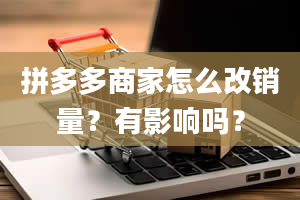 拼多多商家怎么改销量？有影响吗？