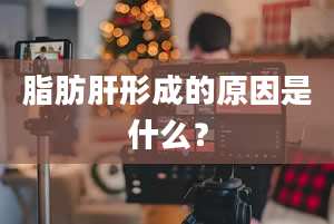 脂肪肝形成的原因是什么？