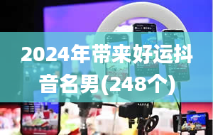 2024年带来好运抖音名男(248个)