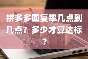 拼多多回复率几点到几点？多少才算达标？