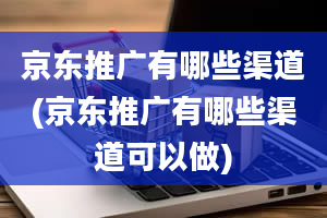 京东推广有哪些渠道(京东推广有哪些渠道可以做)