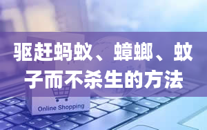 驱赶蚂蚁、蟑螂、蚊子而不杀生的方法