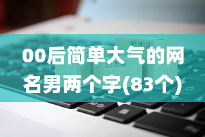 00后简单大气的网名男两个字(83个)