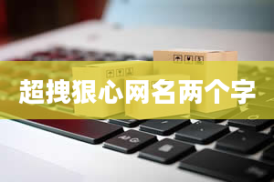 超拽狠心网名两个字