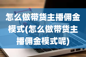 怎么做带货主播佣金模式(怎么做带货主播佣金模式呢)