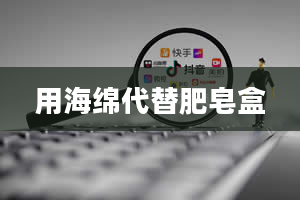 用海绵代替肥皂盒