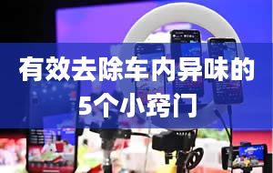 有效去除车内异味的5个小窍门