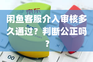 闲鱼客服介入审核多久通过？判断公正吗？