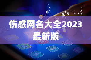 伤感网名大全2023最新版