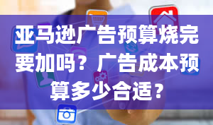 亚马逊广告预算烧完要加吗？广告成本预算多少合适？