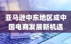 亚马逊中东地区成中国电商发展新机遇