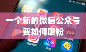 一个新的微信公众号要如何吸粉