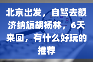 北京出发，自驾去额济纳旗胡杨林，6天来回，有什么好玩的推荐